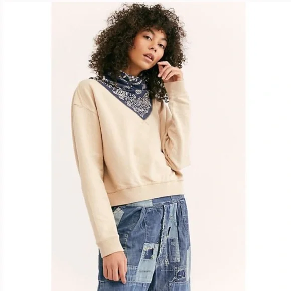 Free People Tops Free People James Bandana Print Pullover